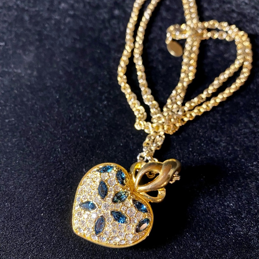 Vintage Nolan Miller Heart Pendant Necklace - Picture 3 of 17